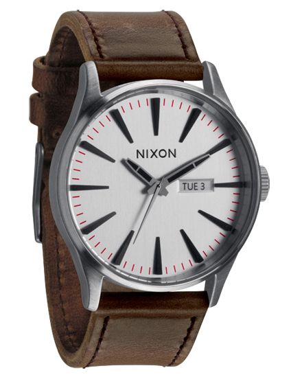 nixon sentry silver