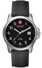 Swiss Military Hanowa Soldier - Miesten kello mustalla näytöllä ja nahkahihnalla