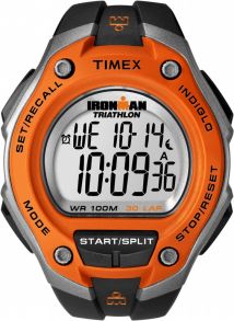 Timex Ironman T5K529 - Oranssi/musta monitoimikello resiinistä