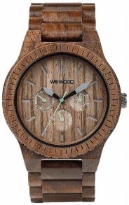 WeWood Kappa Nut - Pähkinäpuinen rannekello kolmella kronografilla