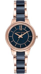 Anne Klein Rose Gold Navy Blue AK/3344NVRG
