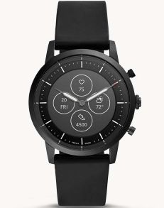 Fossil Hybrid Smartwatch HR Collider Black Silicone FTW7010