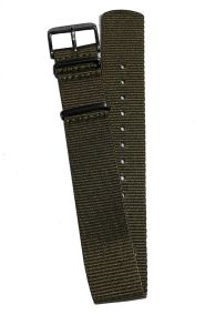 Olive Green Nylon Strap For Seiko 5 Sports 22mm L0FP02DN0 - RIP