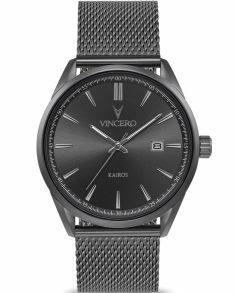 Vincero Kairos Mesh Gunmetal Gun-Msh-K29