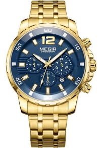 Megir Optic Gold Chronograph MS2068GGD-2N3